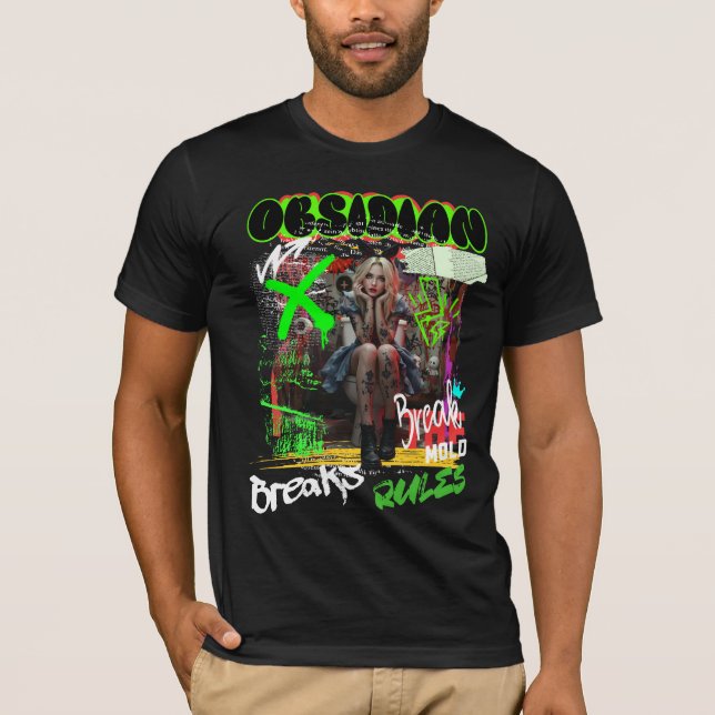 T-shirt Obsidian Graffiti Art Tee (Devant)