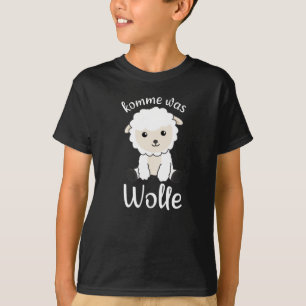 T-shirt Obtenez Quelque Chose Laine Drôle Mouton Mot Jeu M