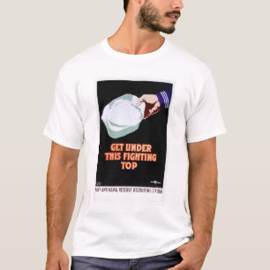 T-shirt Obtenez sous ce dessus de combat - la marine