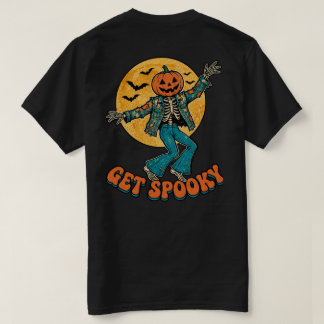 T-shirt Obtenez une citrouille dansante effrayante Squelet