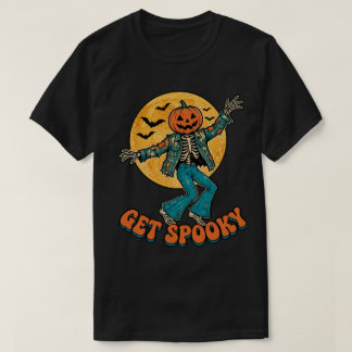 T-shirt Obtenez une citrouille dansante effrayante Squelet