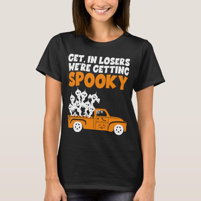 T-shirt Obtenir Éffrayant Boo Halloween Costume Super Fant (Devant)