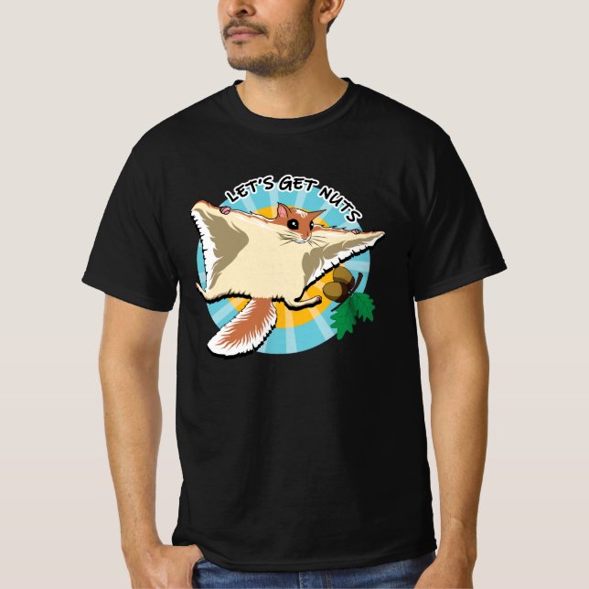 T-shirt Obtenons des noix - Écureuil volant (Devant)
