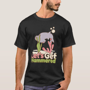 T-shirt Obtenons Hammered Hammerhead Shark Boire 2
