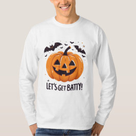 T-shirt Obtenons un Citrouille d'Halloween Batty