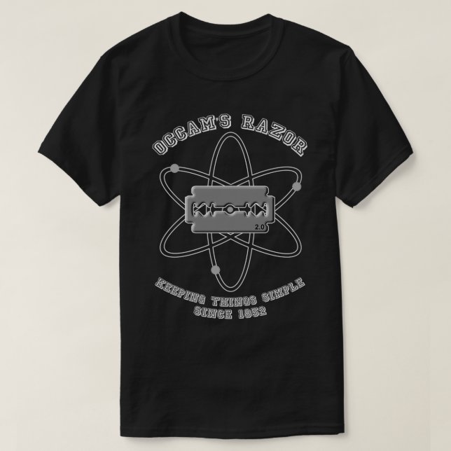 T-shirt Occamx27s Razor (Design devant)