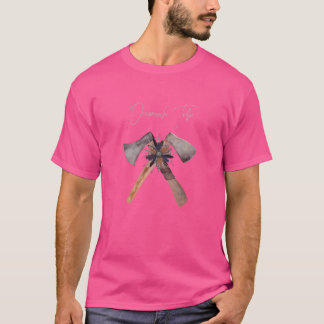 T-shirt Occaneechi Amérindien Retro Tomahawk F