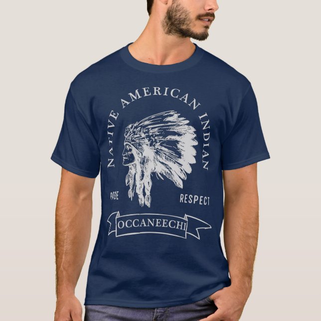 T-shirt Occaneechi Tribe Amérindienne (Devant)
