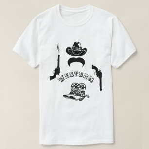 T-shirt Occidental drôle, unique, élégant, personnalisable