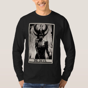 T-shirt Occult Dark Art Horror La Devil Tarot Card