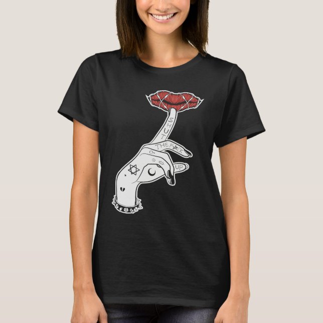 T-shirt Occult Dark Magic Goth Unholy Emo Satanic Gothic (Devant)