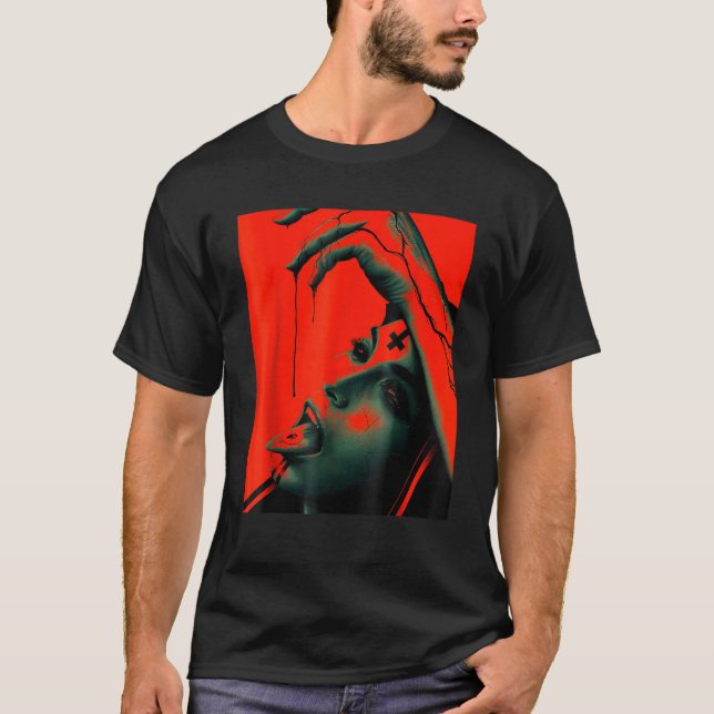 T-shirt Occult Gothic Dark Satanic Unholy Witchcraft Grung (Devant)