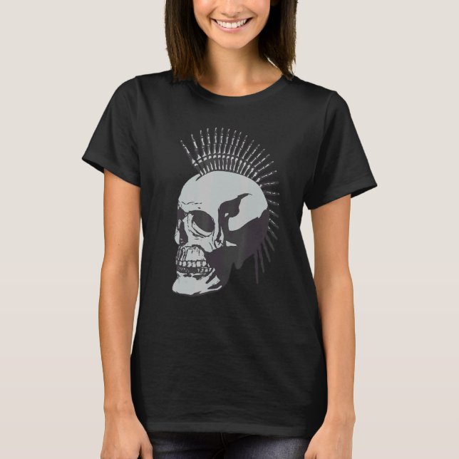 T-shirt Occult Magic Skull Punk (Devant)