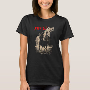 T-shirt Occulte Athée Noir Phillip Burning Church Restez L