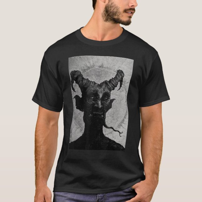 T-shirt Occulte Gothique Sombre Satanique Unholy Witchcraf (Devant)