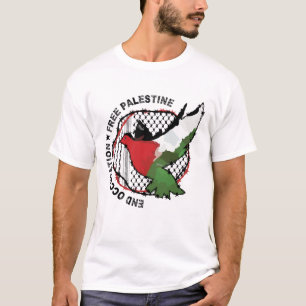 T-shirt Occupation de la fin du drapeau palestinien Libére