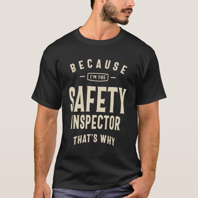 T-shirt Occupation des inspecteurs de la sécurité (Devant)
