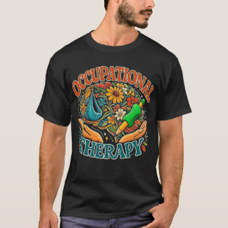 T-shirt Occupational Therapy Retro Groovy OT Month 