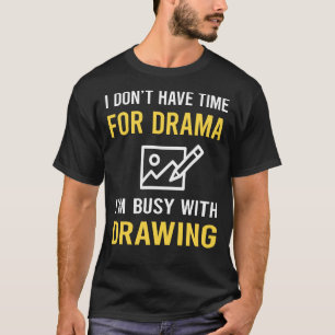 T-shirt Occupé par le dessin