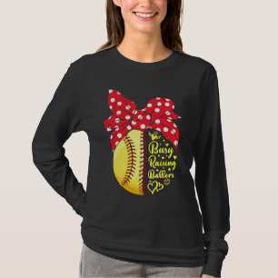 T-shirt Occupée à élever des champions Drôle de softball b