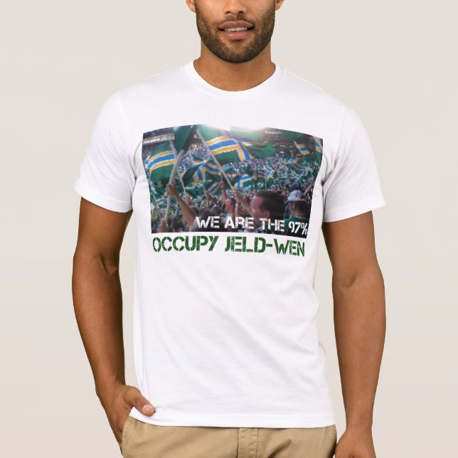 T-shirt Occupez la chemise de Jeld-Wen (Devant)