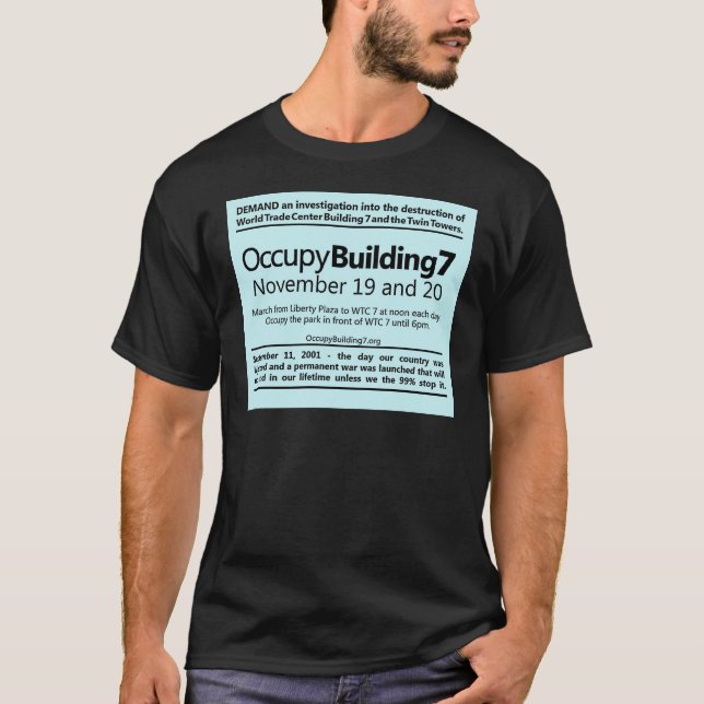 T-shirt Occupez l'insecte de protestation de World Trade (Devant)