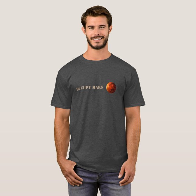 T-shirt Occupez Mars (Devant entier)