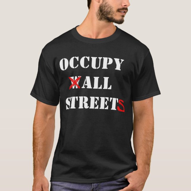 T-shirt Occupez Wall Street (Devant)