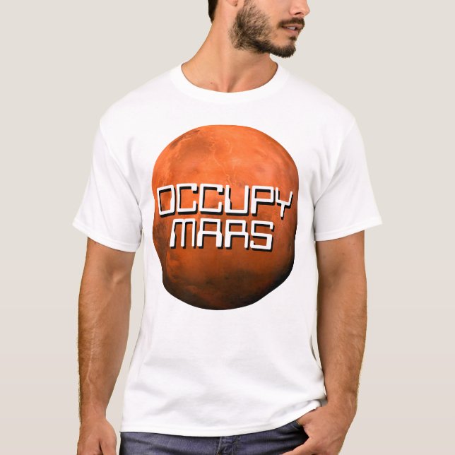 T-shirt "OCCUPY MARS" (Devant)