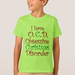 T-shirt OCD - Désordre obsédant de Noël