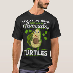 T-shirt Ocean Animal Juste Une Fille Qui Aime Avocados Et