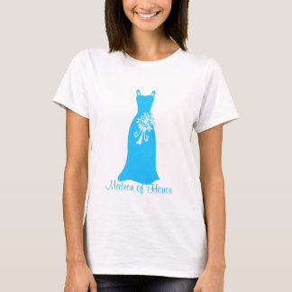 T-shirt Ocean Blue Matron de robe d'honneur
