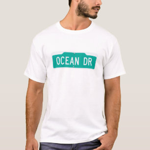 T-shirt Ocean drive street sign