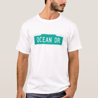 T-shirt Ocean drive street sign