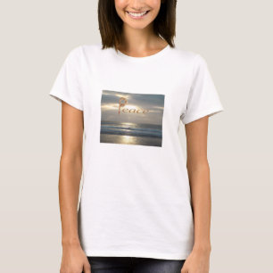 T-shirt Océan Pacifique Photo Soirée Sky Setting Soleil Pa