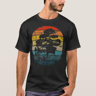 T-shirt Océan Pacifique Rétro Vintage art japonais Bonsai