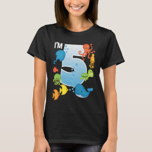 T-shirt Océan Voir Sous L'Eau 5 Ans Sous La Mer Birt