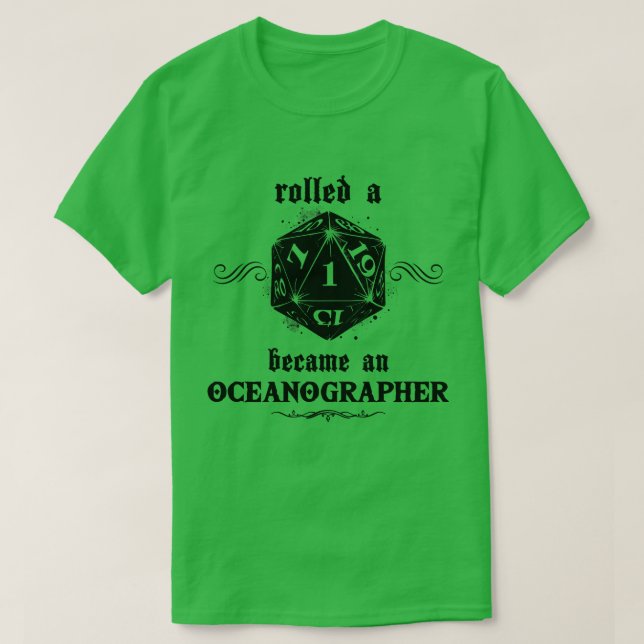 T-shirt Océanographe à rouleaux malchanceux (Design devant)