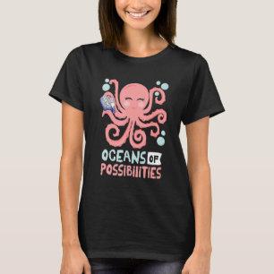 T-shirt Océans Des Possibilités Animaux De Mer Lecture Été