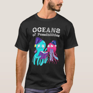 T-shirt Océans Des Possibilités Animaux De Mer Lecture Été