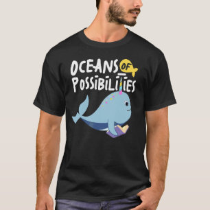 T-shirt Océans Des Possibilités Animaux De Mer Lecture Été