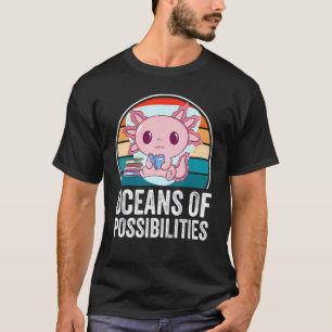 T-shirt Océans Des Possibilités Axolotl Été Lecture Li