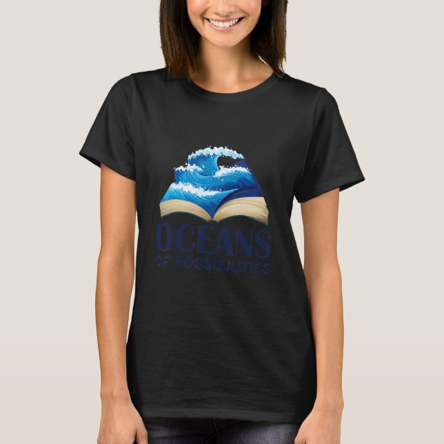T-shirt Océans Des Possibilités Lecture Été 2022 Bibliothè (Devant)