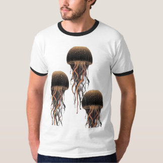 T - Shirt Ocean's Grace: Quallen Minimalistisches 