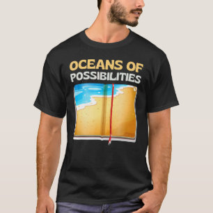T-shirt Oceans of Possibilités Lecture Livres Bibl