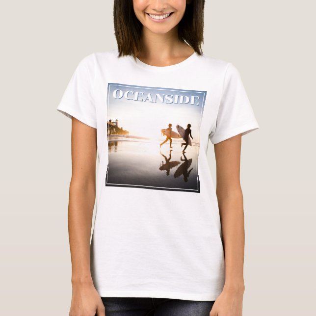 T-shirt Oceanside Beach (Devant)