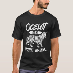 T-shirt Ocelot Animal Cute Chat Sauvage
