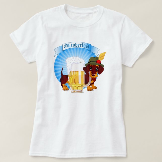 T-shirt Octoberfest Dachshund (Design devant)
