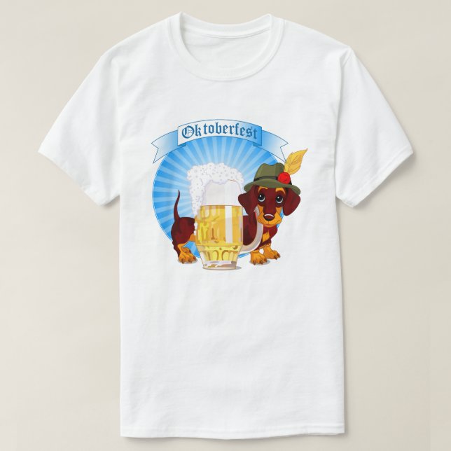 T-shirt Octoberfest Dachshund (Design devant)