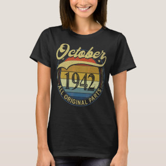 T-shirt Octobre 1942 Toutes les pièces d'origine Vintage A